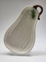 Блюдо тарелка в форме тыквы керамика 30 х 18 см