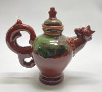 Чайник заварочный, обливная керамика, СССР