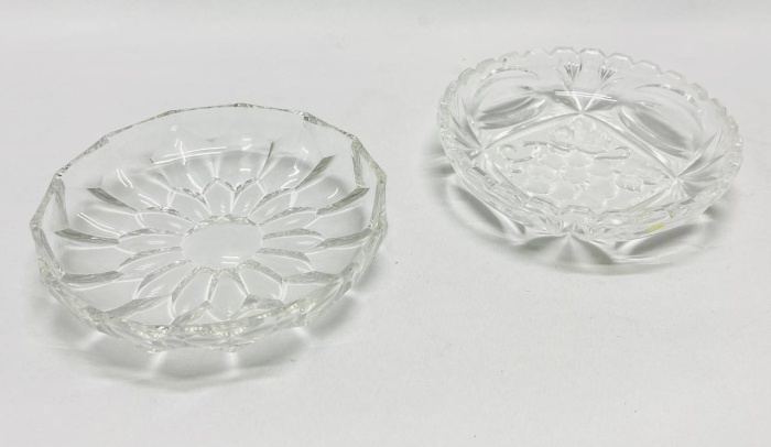 Конфетницы фруктовицы 2 шт хрусталь