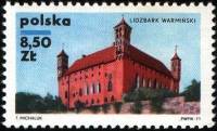 (1971-016) Марка Польша "Лидзбарк Варминский"    Замки III Θ