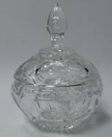 Ваза-конфетница,стекло,10 см  (сост.на фото)