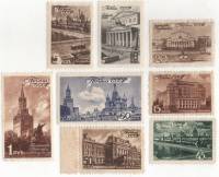 1946-54-61 Серия Набор марок 8 шт СССР  Виды Москвы II O