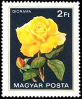 (1982-018) Марка Венгрия "Диорама"    Розы II Θ