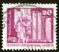 (1973-056) Марка Германия (ГДР) "В. Ленин"    Памятники ГДР II Θ