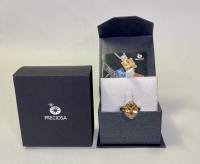 Кольцо серебрение 925 пр 8,5 гр цирконий 17,5 мм Preciosa Чехия в подарочной коробке