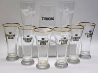 Бокалы для пива 9 штук Tuborg Туборг