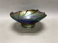 Ваза конфетница фруктовница стекл перламутр