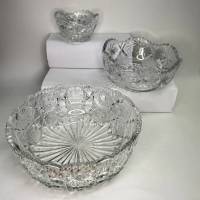 Салатники хрустальные СССР 3 штуки
