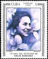 (1990-036) Марка Куба "Селия Санчес"    70 лет со дня рождения Селии Санчес III Θ