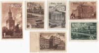 1946-54-56 58 59 61 Серия Набор марок 6 шт СССР  Виды Москвы III O