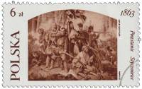 (1983-001) Марка Польша "Битва"    120 лет январскому восстанию II Θ
