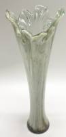 Ваза цветное стекло гутная техника 30 см 