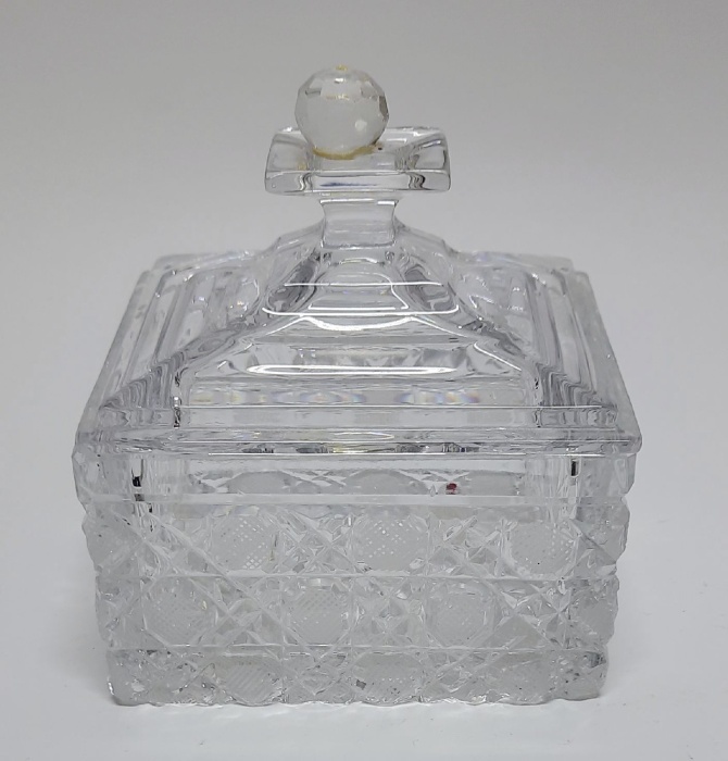 Шкатулка хрустальная, СССР (сост. на фото)