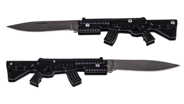 Нож  "Стилизованный под автомат"  