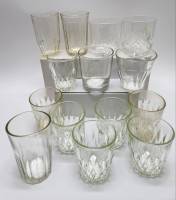 Стаканы 14 штук разные стекло