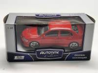 Модель автомобиля Mitsubishi Lancer Evolution VII в коробке-блистере Autotime 1:43