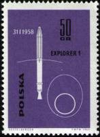 (1963-070) Марка Польша "Исследователь 1"   Покорение космоса III Θ