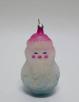 Ёлочная игрушка на прищепке "Дед Мороз", стекло, 10 см., СССР (сост на фото)