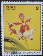 (1971-036) Марка Куба "Ванда"    Орхидеи III Θ