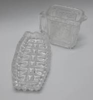 Набор пепельница+кувшин хрусталь (сост. на фото)