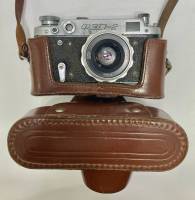 Фотоаппарат плёночный ФЭД-2 в футляре Объектив Индустар-26 М, кофр СССР  