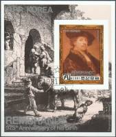 (1981-072) Блок марок  Северная Корея "Автопортрет"   375 лет со дня рождения Рембрандта III Θ