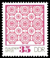 (1974-062) Марка Германия (ГДР) "Узор (4)"    Кружево III Θ