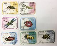 --  Набор марок Камбоджа 7 шт.  Гашёные , III Θ