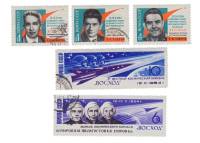 (1964-132-136) Серия Набор марок (5 шт) СССР     Полет 3-х местного корабля Восход II Θ