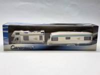 Модель авто масштаб 1:43 кемпер автодом с прицепом новый в коробке Cararama
