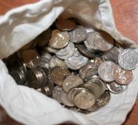 2008спмд 2000 штук Мешок монет Россия 2008 год 5 копеек  Медь-Никель  XF