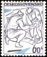 (1965-002) Марка Чехословакия "Горно-спасатели"    Спорт III Θ
