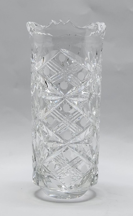 Ваза 22 см хрусталь СССР (сост. на фото)