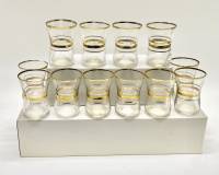 Рюмки стекло позолота СССР 12 шт 