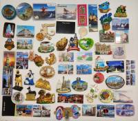 Набор магнитов на холодильник Разные страны города 57 штук