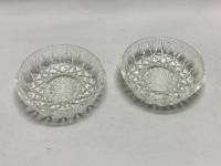 Розетки зрусталь 2 шт (состояние на фото)