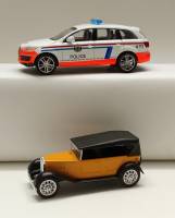 Набор модели авто 1:43 2 шт Нати 1 и Audi Q7 Police без коробок
