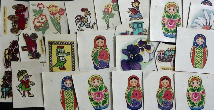 Набор " Переводные картинки" , 23 шт., СССР.