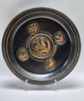 Панно настенное круглое чеканка город Владимир медь