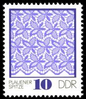 (1974-059) Марка Германия (ГДР) "Узор (1)"    Кружево III Θ