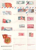 1977-028-37 Полный годовой набор конвертов ХМК с ОМ СССР   10 шт ,  Без гашения