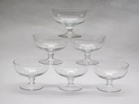 Креманки широкие прозрачное стекло 6 штук 