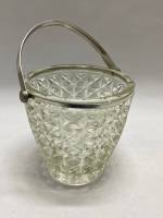 Ваза ведерко с ручкой хрусталь СССР
