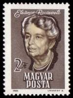 (1964-030) Марка Венгрия "Элеонора Рузвельт (Серая)"    Элеонора Рузвельт II Θ