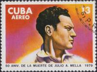 (1979-004) Марка Куба "Хулио А. Мельи"    50 лет со дня смерти Хулио А. Мельи III Θ