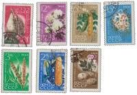 (1964-088-94) Серия Набор марок (7 шт) СССР   Перф рамочн  Сельскохозяйственные культуры II Θ