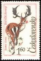 (1963-069) Марка Чехословакия "Лань"    Животные III Θ