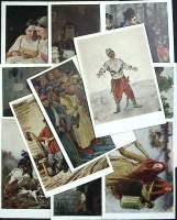 Набор открыток "Живопись. ИЗОГИЗ. Гос. Русский музей", 12  шт., 50-е г.