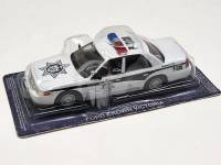 Полицейские машины мира модель Ford Galaxie 500 Police в коробке-блистере без журнала
