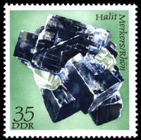 (1972-011) Марка Германия (ГДР) "Галит"    Минералы III O